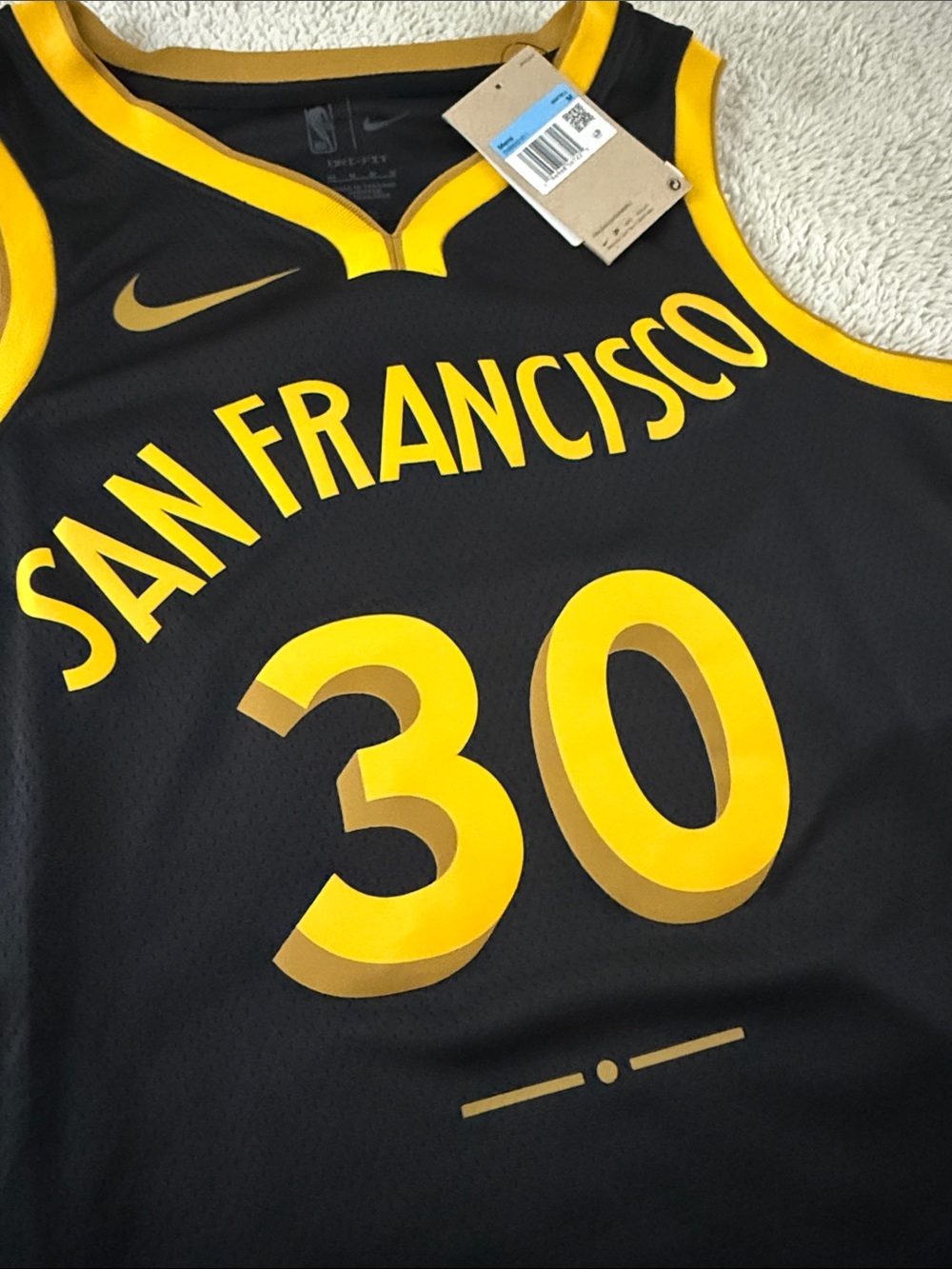 Golden State Warriors #30 Steph Curry NBA City Edition Nike Swingman Jersey - Picture 5 of 8